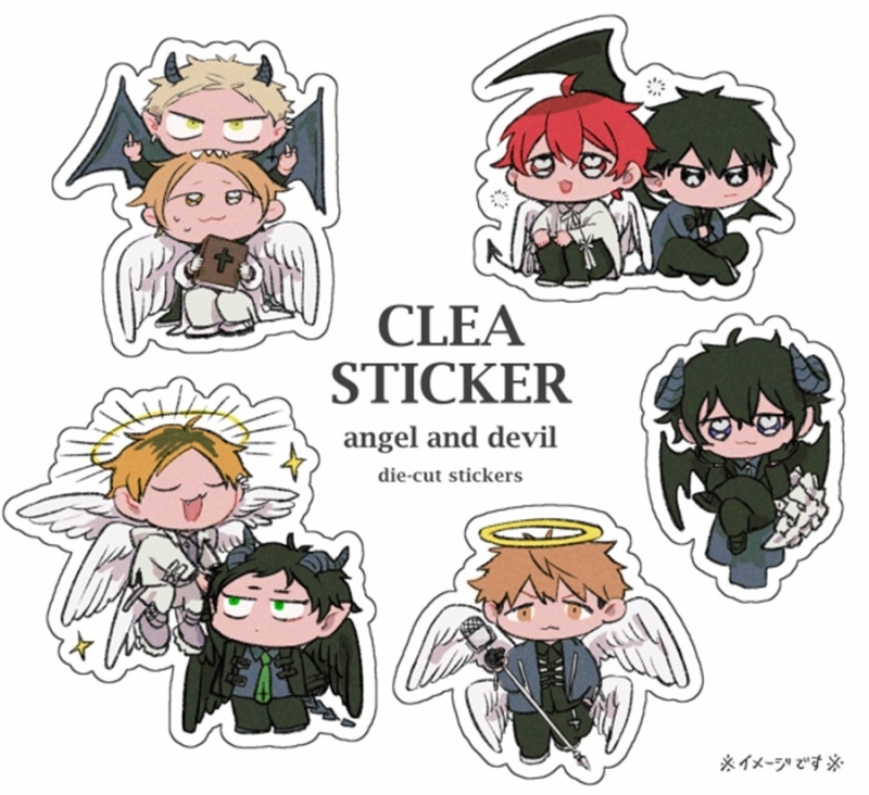[Doujin Toy] Given Die Cut Sticker Angel and Devil Ver. [Second reservation]