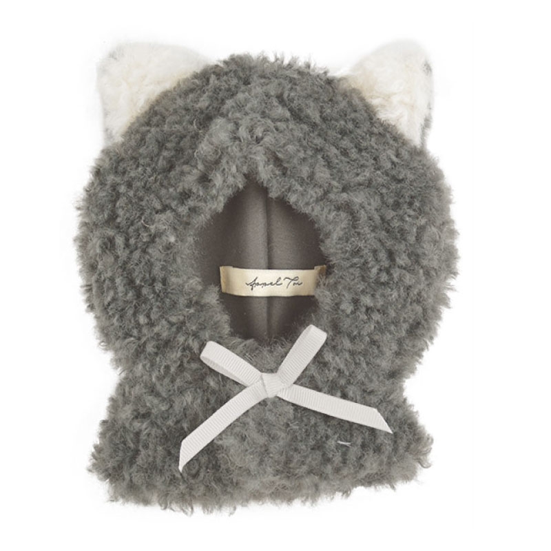 【グッズ-衣装】ノンキャラオリジナル アニマル耳ぬいポンチョ オオカミ【Appel Toi】