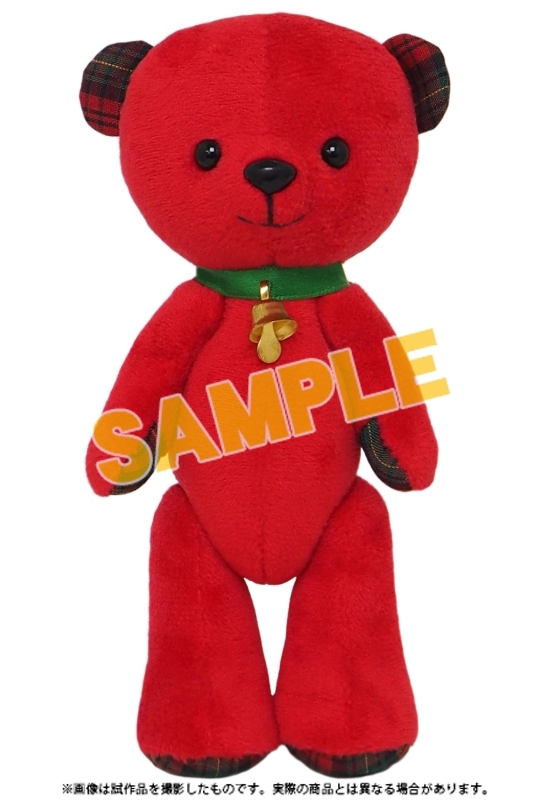 【グッズ-キーホルダー】くまめいと ぬいぐるみマスコット/クリスマス レッド