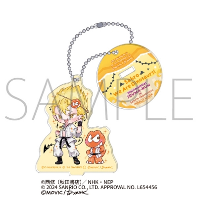【グッズ-キーホルダー】魔入りました!入間くん×サンリオキャラクターズ スタンド付きアクリルキーホルダー/サブロ×ウィアーダイナソアーズ!<DOLLY MIX(どーりーみっくす)>
