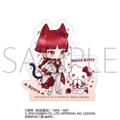 【グッズ-ステッカー】魔入りました!入間くん×サンリオキャラクターズ ステッカー/オペラ×ハローキティ<DOLLY MIX(どーりーみっくす)>