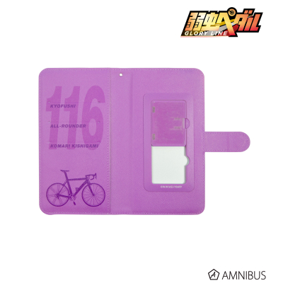 【グッズ-カバーホルダー】弱虫ペダル GLORY LINE 手帳型スマホケース(岸神小鞠)(対象機種:Mサイズ)【再販】