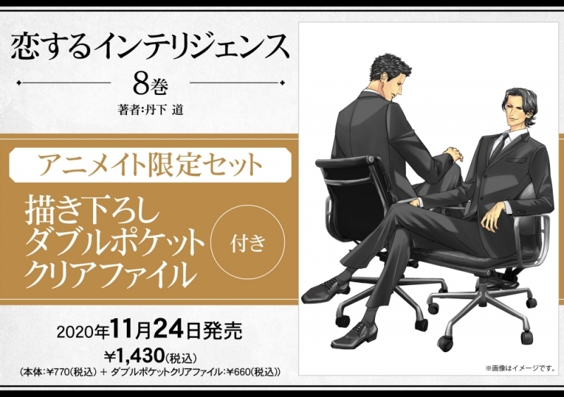 コミック 恋するインテリジェンス 8 アニメイト限定セット ダブルポケットクリアファイル付き アニメイト