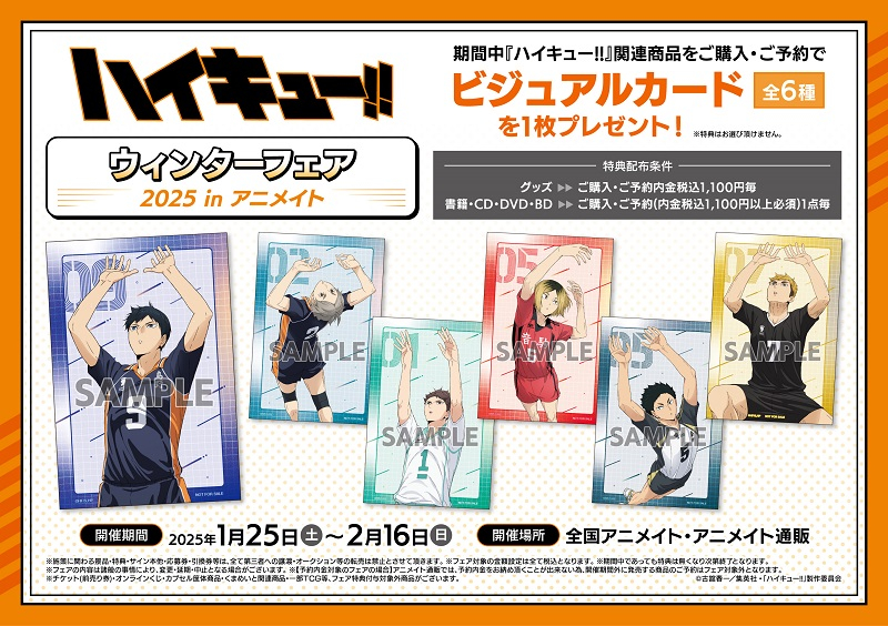 グッズ-ポストカード】ハイキュー!! VS好敵手 A5ポストカードセット 