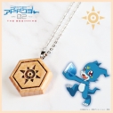 【グッズ-ネックレス】デジモンアドベンチャー02 THE BEGINNING 紋章ウッドネックレス 勇気の紋章の画像