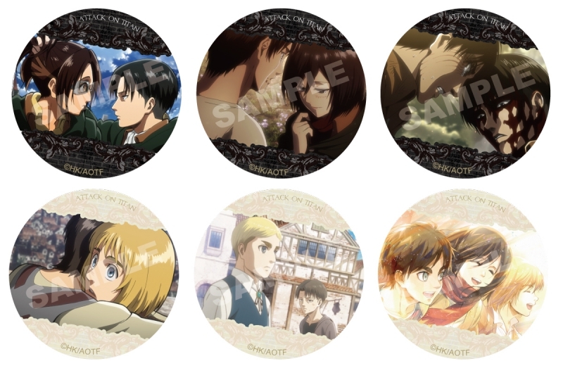 純水精製水m グッズ バッチ 進撃の巨人 キラキラ缶バッジ76mm Connection アニメイト特典付 新品同様品 グッズ バッチ類 Arbaldas Lt