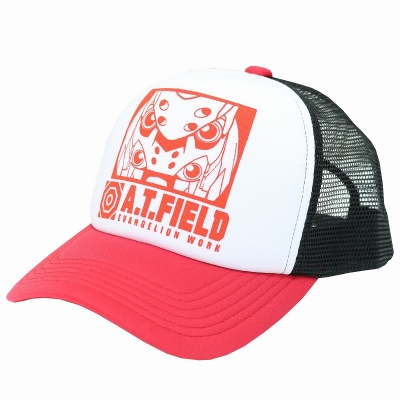 【グッズ-帽子】ヱヴァンゲリヲン新劇場版 A.T.FIELD メッシュキャップ レッド 2号機モデル