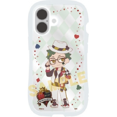 【グッズ-携帯ケース】ディズニー ツイステッドワンダーランド iPhone16 対応 3WAY クリスタルクリアケース トレイ・クローバー