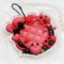 【グッズ-スタンドポップ】ノンキャラオリジナル 缶バッジ用アクリルフレーム 【ぷっくり】58mm用/レッド【G.triGer】の画像