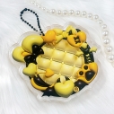 【グッズ-スタンドポップ】ノンキャラオリジナル 缶バッジ用アクリルフレーム 【ぷっくり】58mm用/イエロー【G.triGer】の画像