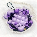 【グッズ-スタンドポップ】ノンキャラオリジナル 缶バッジ用アクリルフレーム 【ぷっくり】58mm用/パープル【G.triGer】の画像