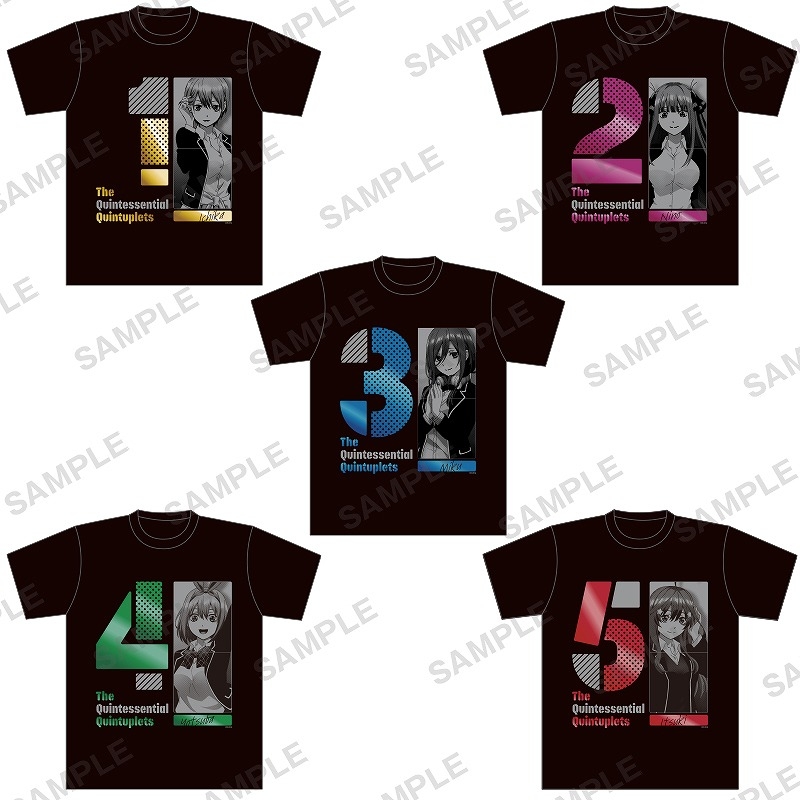 グッズ ｔシャツ 五等分の花嫁 箔プリントtシャツ 三玖 Xl 再販 アニメイト