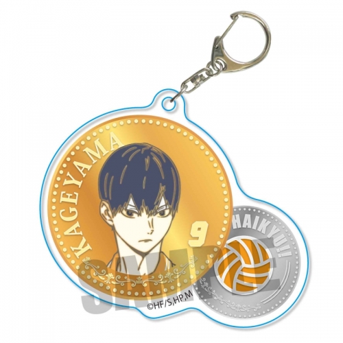 グッズ キーホルダー ハイキュー To The Top きゃらメダルアクリルキーホルダー 影山 飛雄 再販 アニメイト