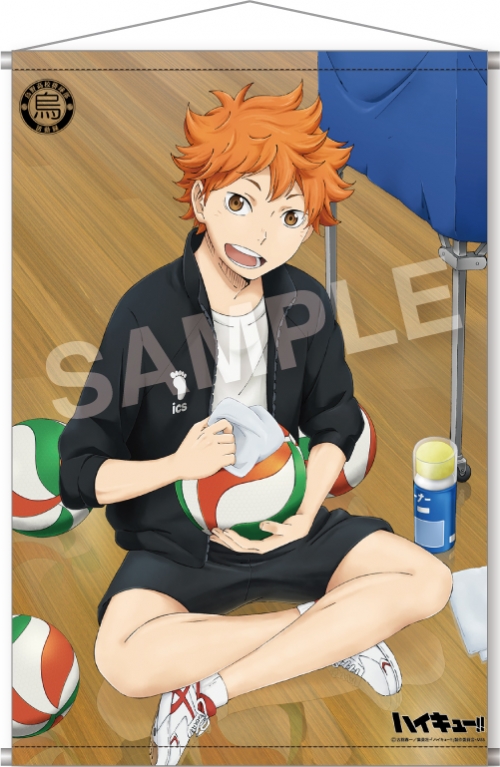 グッズ タペストリー ハイキュー 烏野高校排球部活動録 タペストリー No 1 日向翔陽 再販 アニメイト