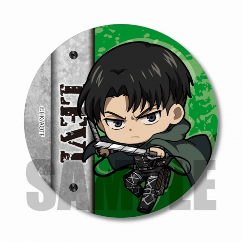 グッズ-バッチ】進撃の巨人 アクションシリーズ缶バッジ/リヴァイ 