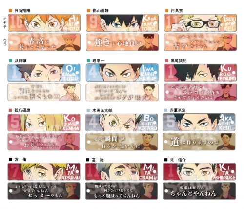 グッズ キーホルダー ハイキュー トレーディング目ヂカラアクリルキーホルダーコレクション 再販 アニメイト