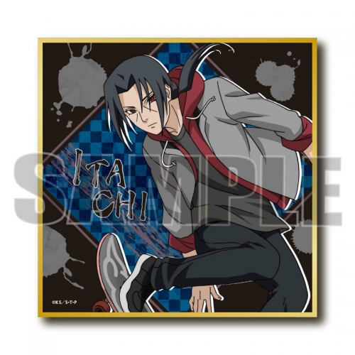 グッズ 色紙 Naruto ナルト 疾風伝 ミニ色紙 スケーターver うちはイタチ 一般販売分 アニメイト