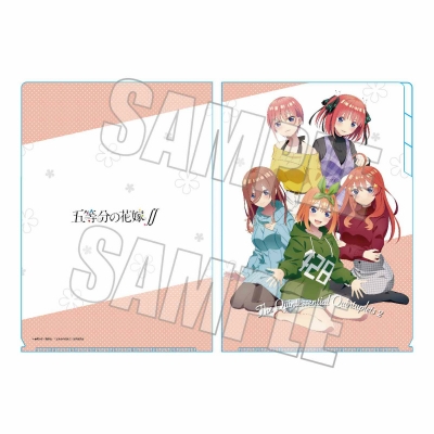 【グッズ-クリアファイル】五等分の花嫁∬ クリアファイル3ポケット/集合A ひざまくらver.【一般販売分】