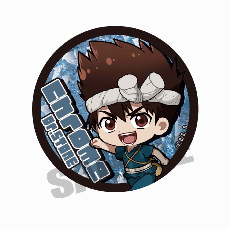 グッズ バッチ類 グッズ バッチ Dr Stone てくトコ缶バッジ クロム 再販 アニメイト