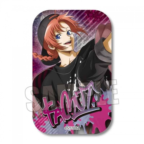 グッズ-バッチ】銀魂 スクエア缶バッジ/神威 スケーターver.【一般販売  