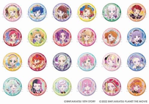 グッズ-バッチ】アイカツ！＆アイカツプラネット トレーディング缶 
