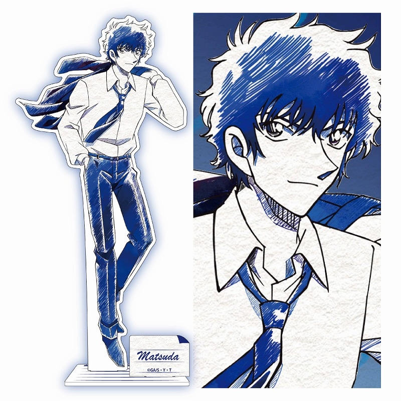 【グッズ-スタンドポップ】名探偵コナン ペンシルアート アクリルスタンドコレクション 松田陣平【再販】