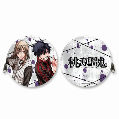 【グッズ-コインケース】桃源暗鬼 丸形コインケース A (四季&神門)【一般販売分】