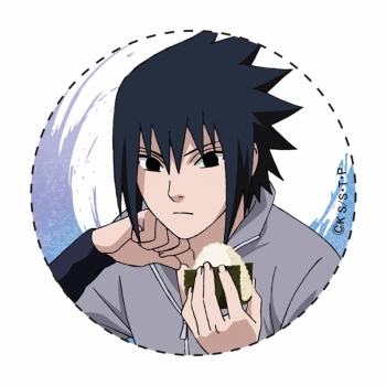 グッズ-バッチ】NARUTO-ナルト- 疾風伝 描き下ろし 缶バッジ サスケ 