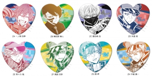 グッズ-バッチ】桃源暗鬼 ハート型缶バッジ【アニメイト限定】【再販  