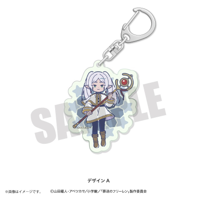 【グッズ-キーホルダー】TVアニメ「葬送のフリーレン」 れとぽぷ 蓄光アクリルキーホルダー A フリーレン【二次受注】