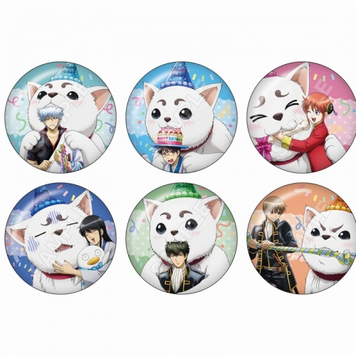 グッズ-バッチ】銀魂 定春バースデー 缶バッジ【再販】 | アニメイト