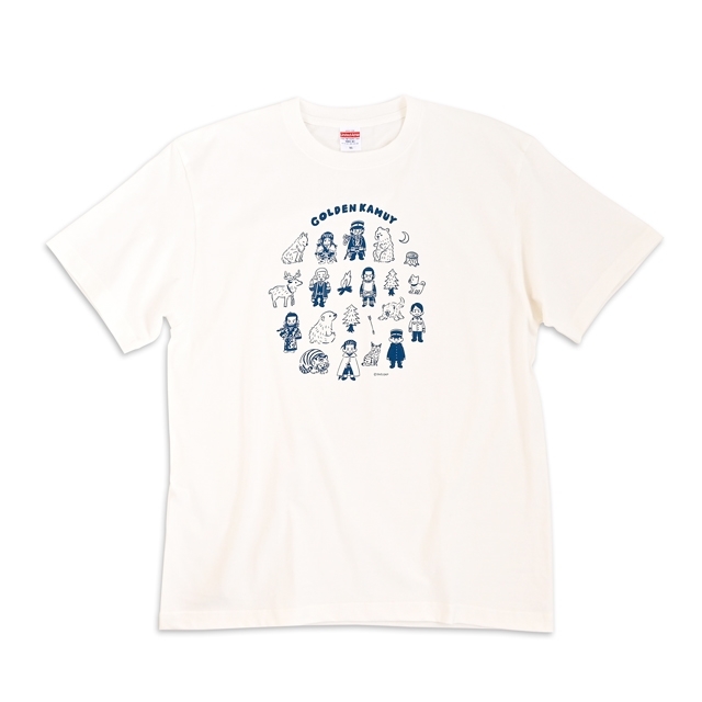 【グッズ-Tシャツ】ゴールデンカムイ ビィズニィズ ビッグTシャツ（集合）【再販】