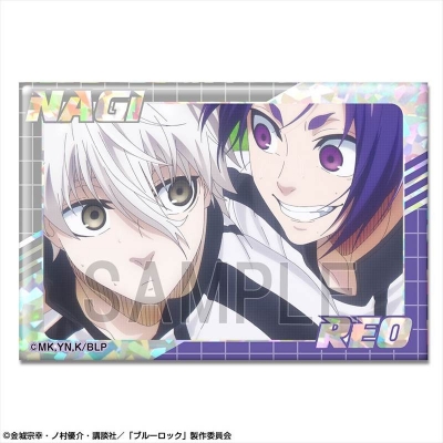 【グッズ-バッチ】劇場版 ブルーロック -EPISODE 凪- ホログラム缶バッジ デザイン37(凪 誠士郎&御影玲王/A)【再販】