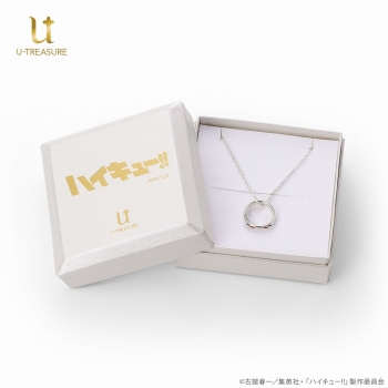 グッズ-ネックレス】ハイキュー!! リングネックレス 烏野高校 シルバー 