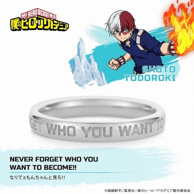 【グッズ-指輪】僕のヒーローアカデミア メッセージリング 轟焦凍 シルバー 7号【再販】