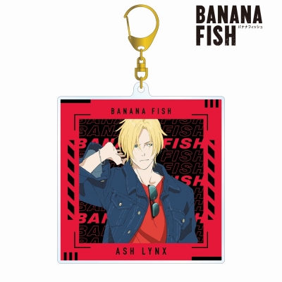 【グッズ-キーホルダー】BANANA FISH 描き下ろしイラスト アッシュ・リンクス デニムver. BIGアクリルキーホルダー【再販】