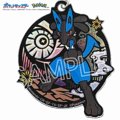 【グッズ-キーホルダー】ポケット モンスター 切り絵シリーズ グリッターキーホルダー ルカリオ【再販】