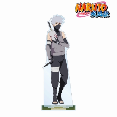 【グッズ-スタンドポップ】NARUTO-ナルト- 疾風伝 描き下ろしイラスト はたけカカシ B 過去と現在ver. 特大アクリルスタンド【再販】