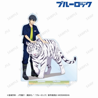 【グッズ-スタンドポップ】TVアニメ『ブルーロック』 東武動物公園コラボ 描き下ろしイラスト 潔 世一 飼育係ver. BIGアクリルスタンド【再販】