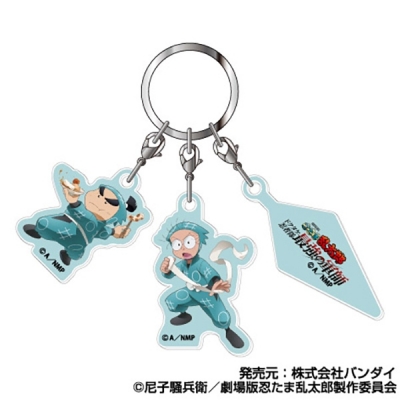 【グッズ-キーホルダー】劇場版忍たま乱太郎 ドクタケ忍者隊最強の軍師 3連アクリルキーホルダー 01猪名寺乱太郎&福富しんべヱ【再販】
