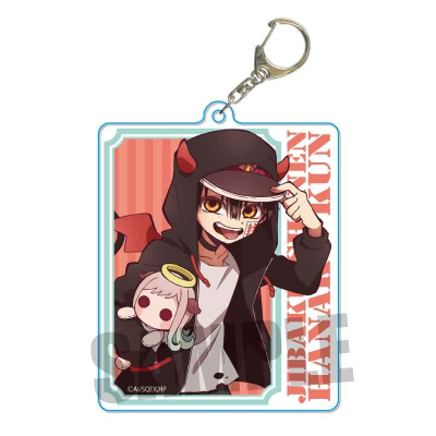 【グッズ-キーホルダー】地縛少年花子くん ちょいデカアクリルキーホルダー 小悪魔パーカーver./花子くん(天使寧々ちゃんぬいぐるみ)【再販】