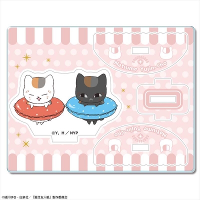 【グッズ-スタンドポップ】夏目友人帳 ゆらっとアクリルフィギュア Ver.2 デザイン05(ニャンコ先生&黒ニャンコ)【再販】