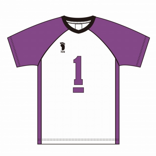 グッズ-Tシャツ】ハイキュー!! 高校ユニフォーム 白鳥沢学園高校 牛島 