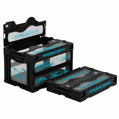 【グッズ-収納BOX】レーシングミク 2024Ver. 折りたたみコンテナ【再販】