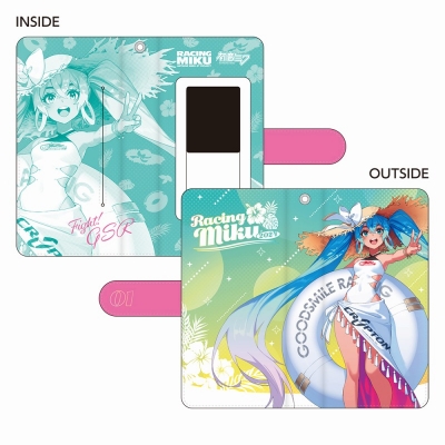 【グッズ-カバーホルダー】レーシングミク 2024Ver. レーシングミク 2024 Tropical Ver. 手帳型スマートフォンケース【再販】