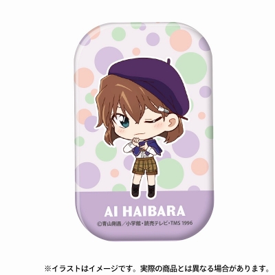 【グッズ-バッチ】名探偵コナン 長方形型缶バッジ 灰原哀SD(アート)【再販】