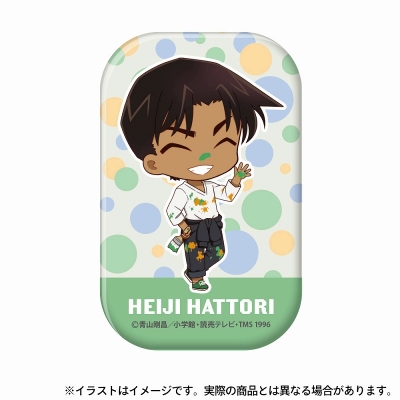 【グッズ-バッチ】名探偵コナン 長方形型缶バッジ 服部平次SD(アート)【再販】
