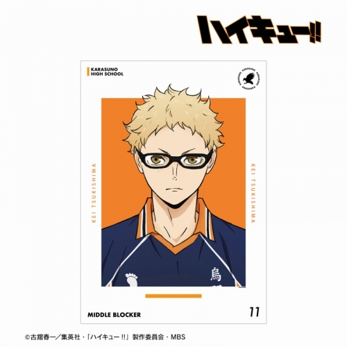 グッズ-ポスター】ハイキュー!! 月島蛍 ユニフォームver. A3マット加工 ハイキュー 月島蛍