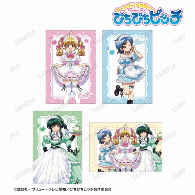 【グッズ-ポストカード】アニメ「ぴちぴちピッチ」 描き下ろし メイドver. ポストカード4枚セット ver.B【再販】