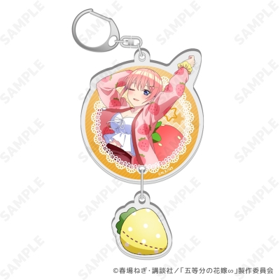 【グッズ-キーホルダー】TVスペシャルアニメ「五等分の花嫁∽」 いちごルームウェア 2連アクリルキーホルダー 1.一花【再販】